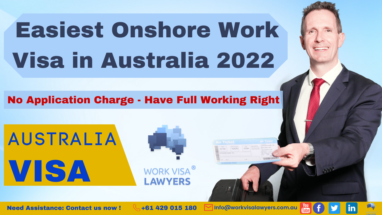 Easiest Onshore Australia Working Visa For PR 408 Visa Work Visa 